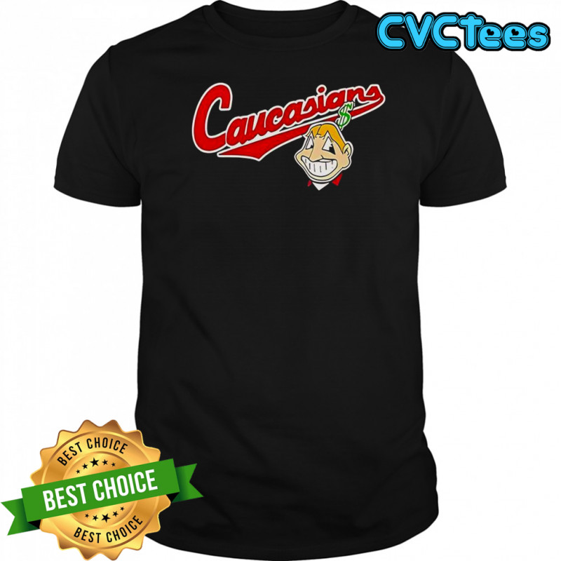 Bomani Jones Caucasians Chief Wahoo Logo T-Shirt