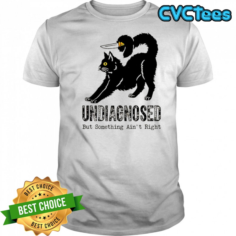 Cat with knife undiagnosed but something ain’t right shirt
