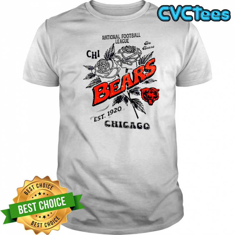 Chicago Bears Rose National Football League Est 1920 T-Shirt