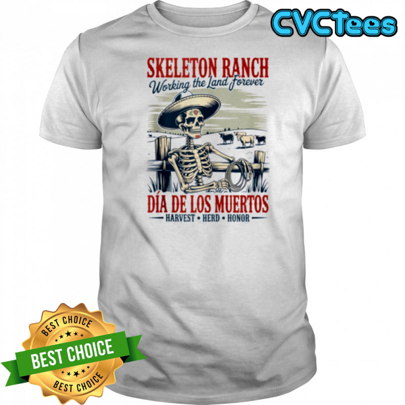 Classic Mexican Granjero DíA De Los Muertos Cowboy Shirt