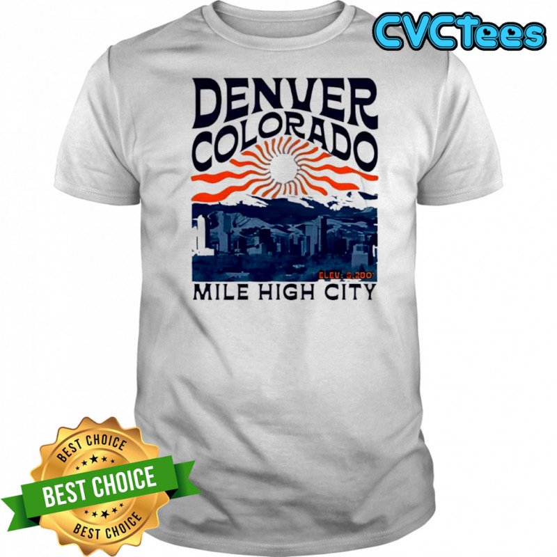 Denver Colorado Mile High City Skyline shirt