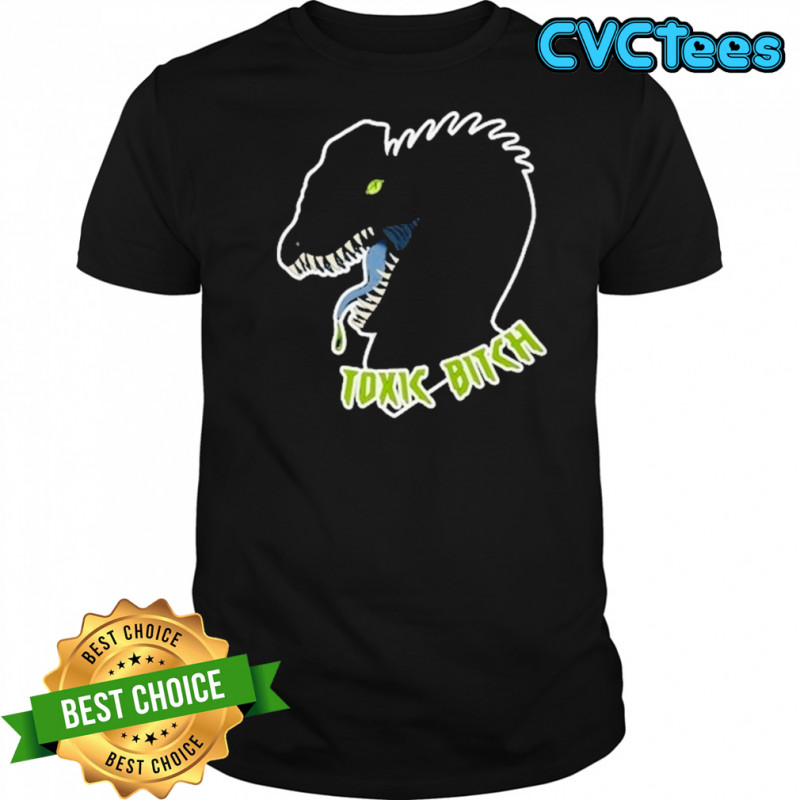 Dilophosaurus Dinosaur Toxic Bitch T-shirt