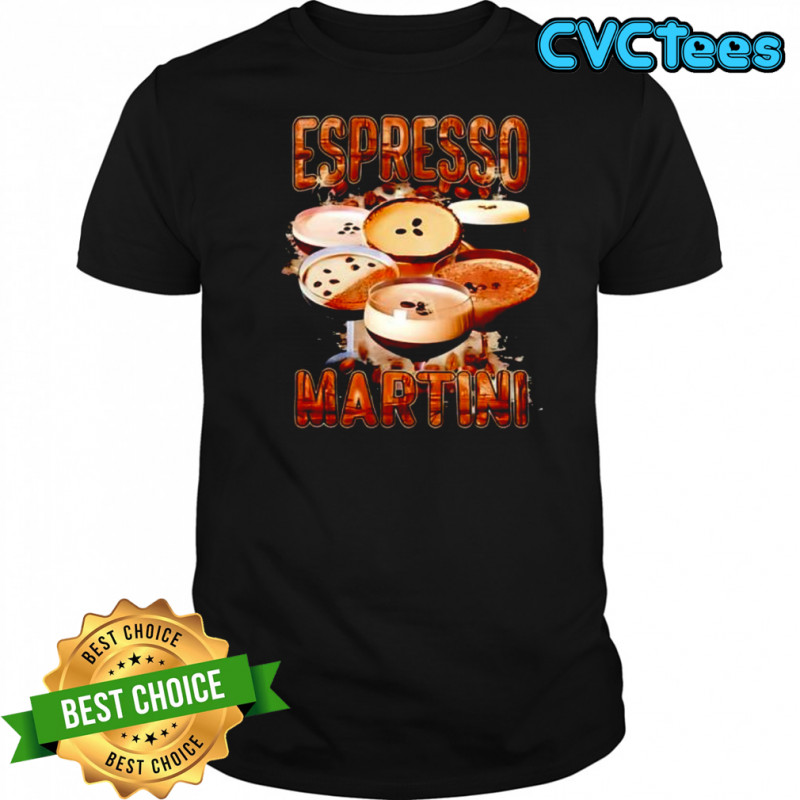 Espresso Martini cocktail retro shirt