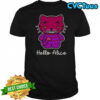 Hello Alice Cheshire Cat Hello Kitty Alice In The Wonderland T-Shirt