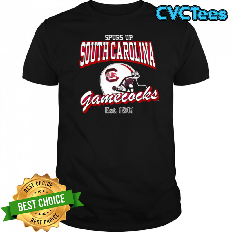 Helmet Spurs Up South Carolina Gamecocks Est 1801 shirt