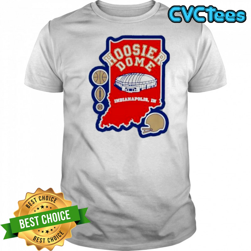 Hoosier Dome Indianapolis In Football map shirt