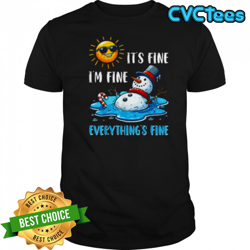 Melting Snowman Christmas In July Summer Humor Shirt