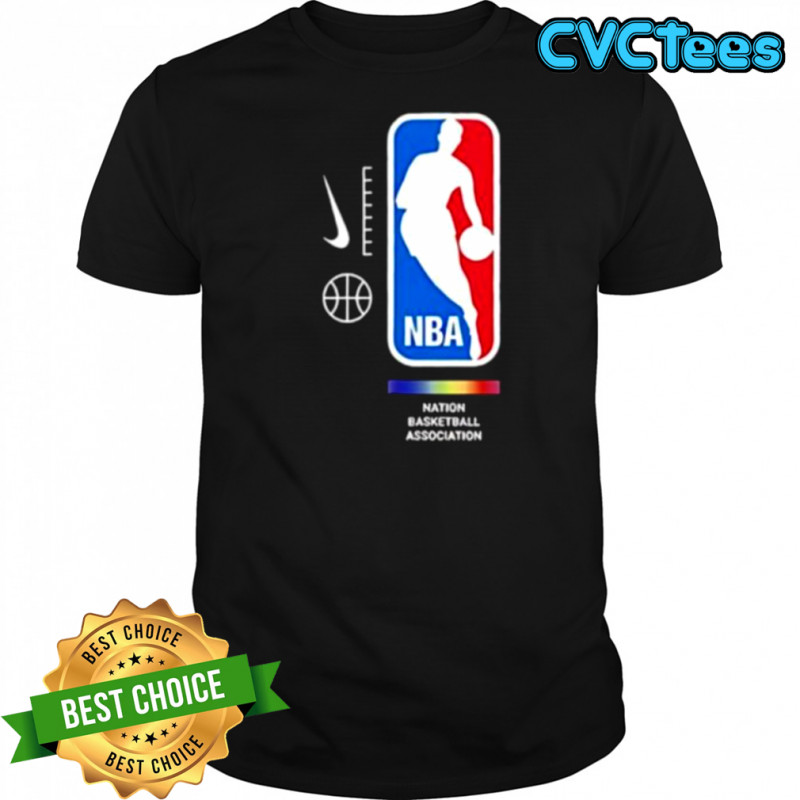 NBA Nation Basketball Association pride logo shirt