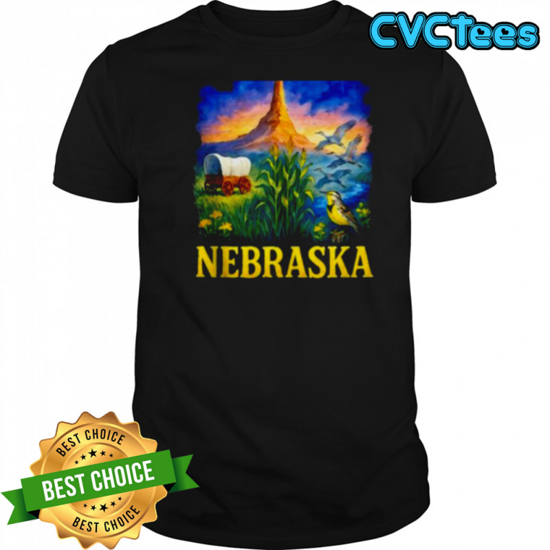 Nebraska State Heritage Resident Pride Meadowlark Chimney Shirt