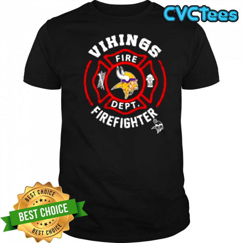 NFL Minnesota Vikings Football Team Fire Fighter Shirt