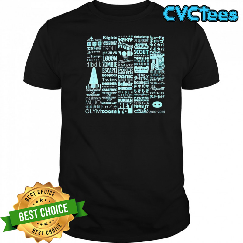 Oink Games 15th anniversary shirt