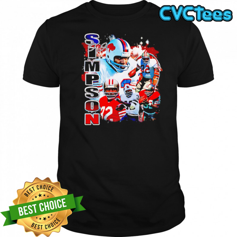 OJ Simpson 90s Style NFL shirt