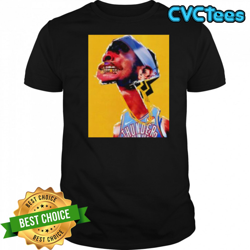 Shai Gilgeous Alexander grillz Oklahoma City Thunder Basketball art shirt