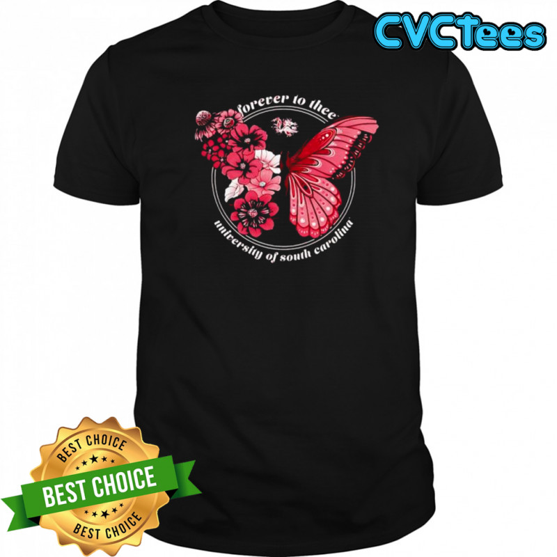 South Carolina Gamecocks Garnet Butterfl shirt