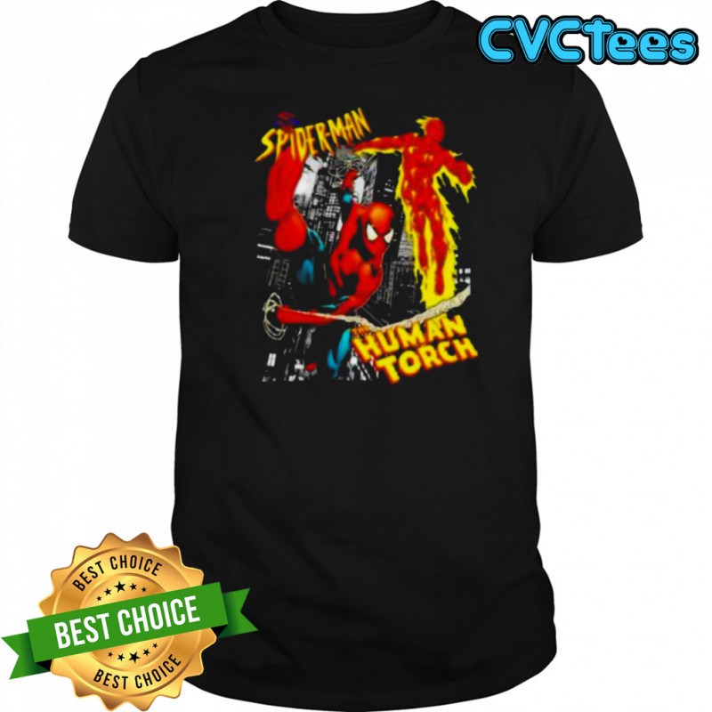 Spider man the Human Torch shirt