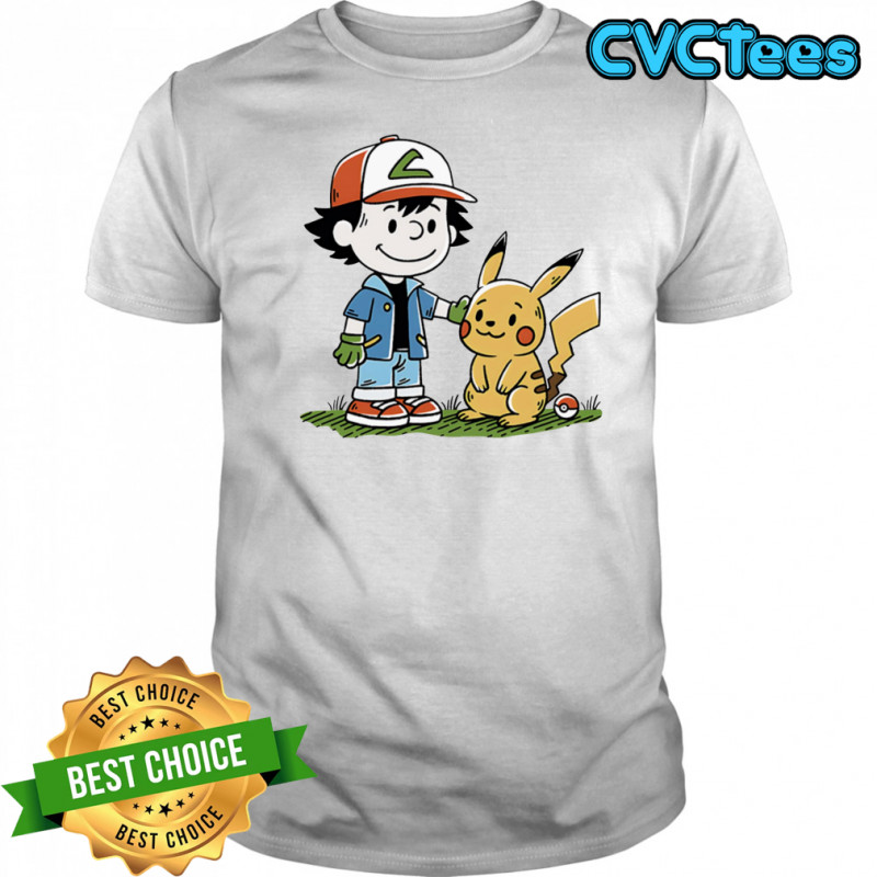 Strong Friendship Satoshi and Pikachu shirt