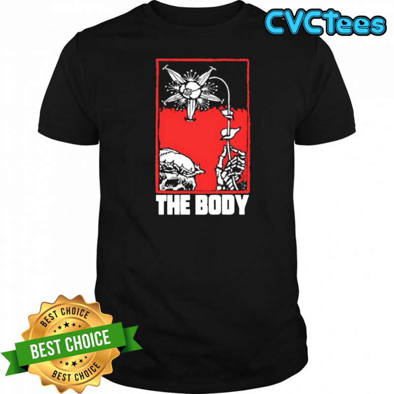 The body skull flower shirt