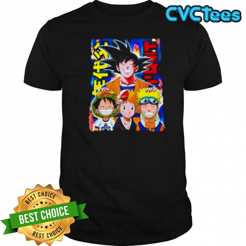 The Father of Anime Goku Luffy Naruto shirt