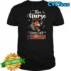 This nurse love her Cleveland Browns shirt