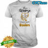This nurse love her Pittsburgh Steelers shirt