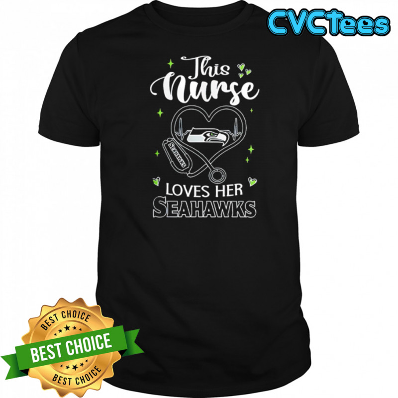 This nurse love her Tampa Seattle Seahawks shirt