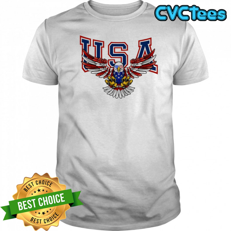 USA Eagle Fly logo shirt
