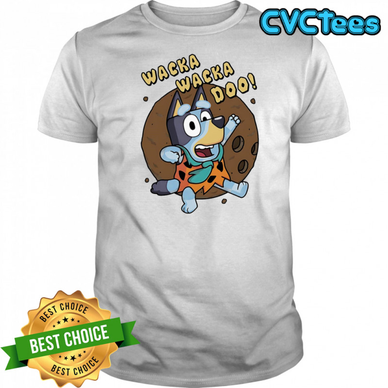 Wacka Wacka Doo Bluey Fred Flintstone shirt
