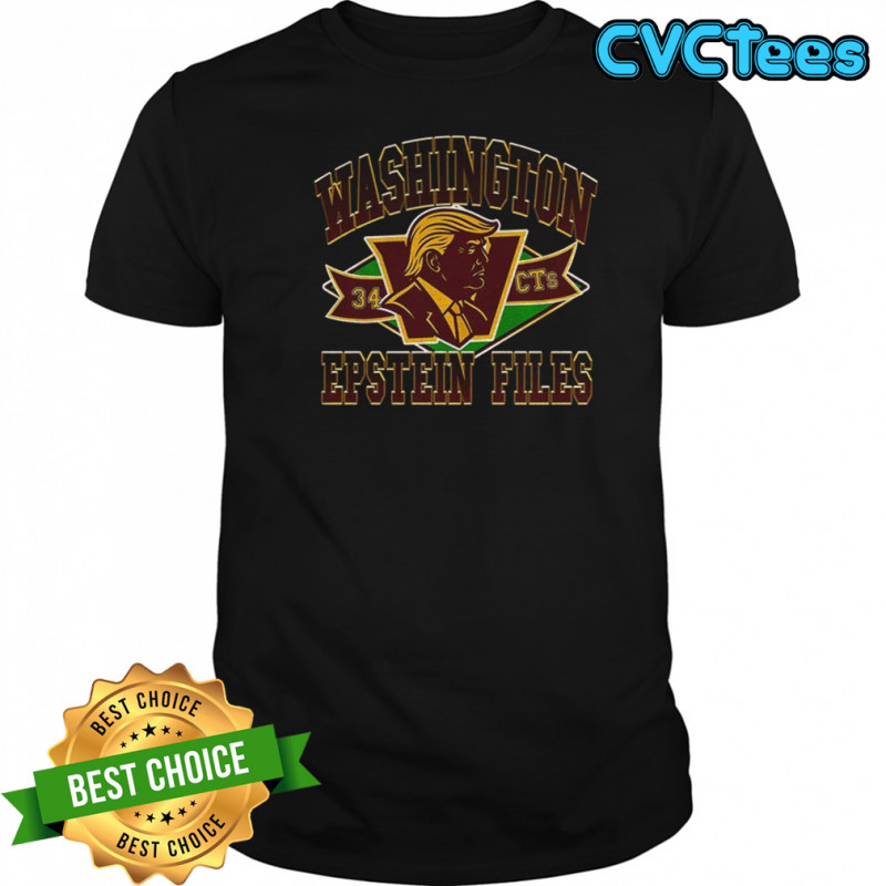 Washington Epstein Files Commanders 34 CTs shirt