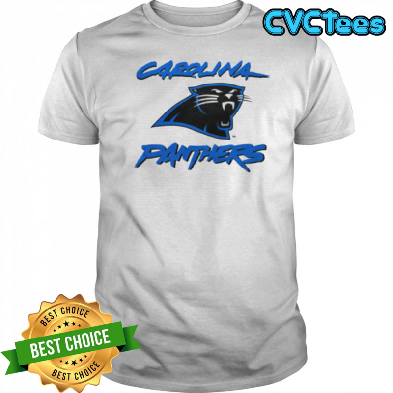 90’s Carolina Panthers Vintage White Cat Scratch Font NFL Plain Logo Shirt
