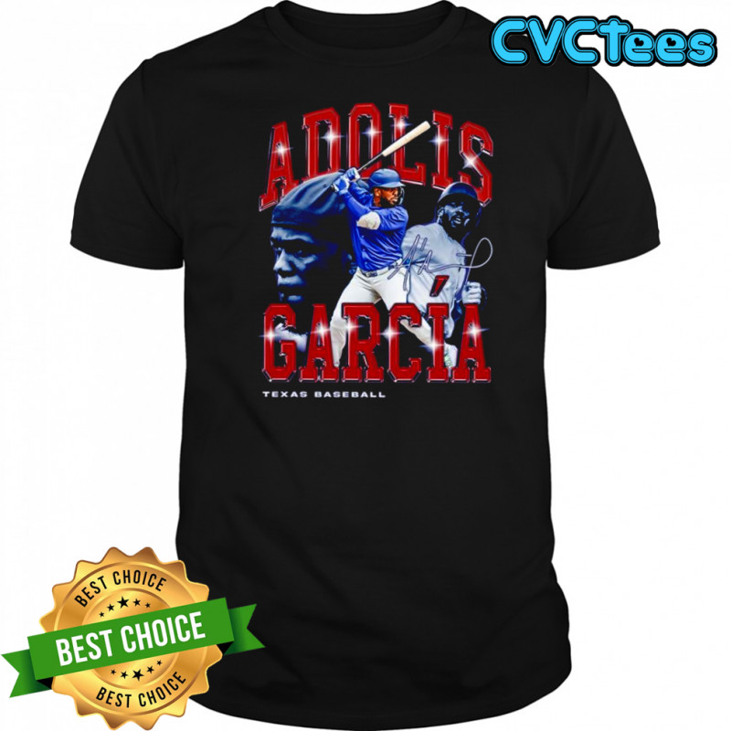 Adolis Garcia Texas Baseball Retro Flair Signature Shirt