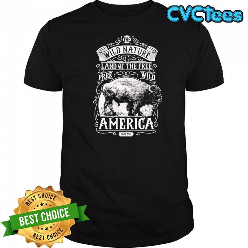 American Buffalo wild west western art shirt