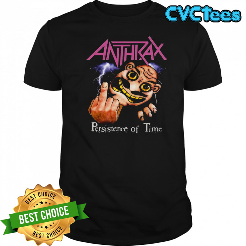 Anthrax Persistence Of Time Middle Finger T-shirt