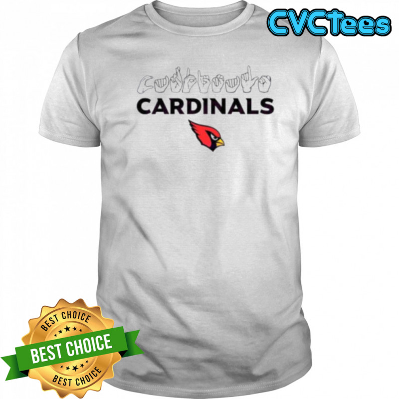 Arizona Cardinals football homage youth love sign hand signals shirt