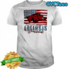Arkansas Razorbacks football American flag shirt