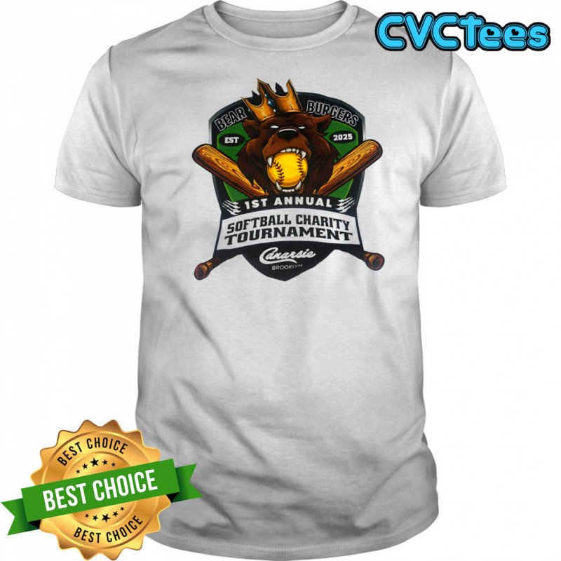 Bear Burgers 1st annual softball charity tournament shirt