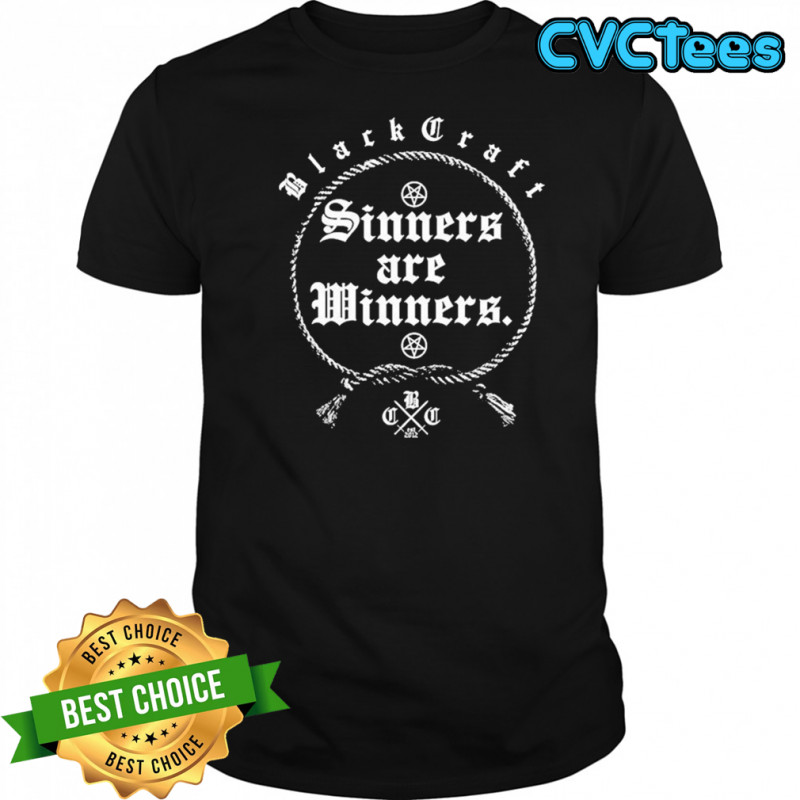 Blackcraft Cult Sinners Are Winners T-shirt