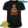 Bruh Halloween Boys Kids Gamer Mens Skeleton Video Gaming shirt