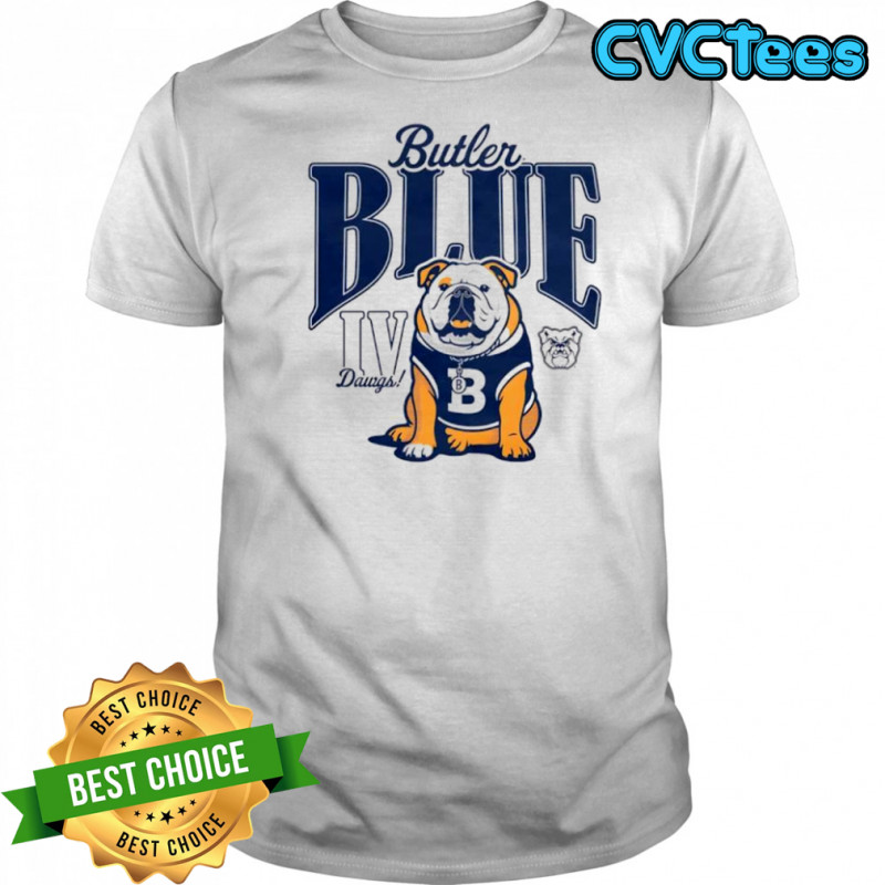 Butler University Blue IV Dawgs mascot graphic shirt