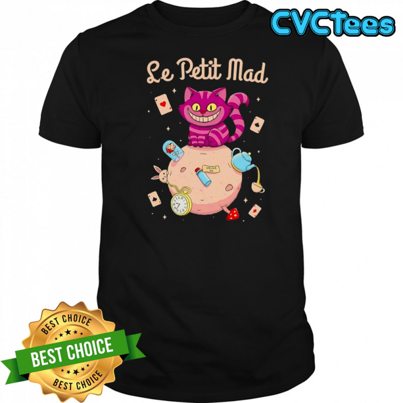 Cheshire Cat Alice in Wonderland Le petit mad cartoon chacter shirt