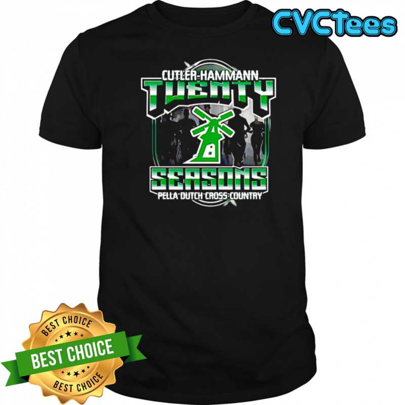 Cutler-hammann Twenty Seasons Pella Dutch Cross Country logo shirt