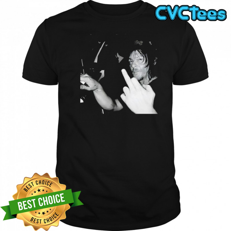 Daryl Dixon middle finger graphic shirt