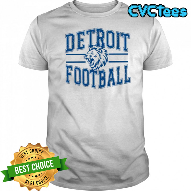 Detroit Football Comfort Colors Womens Game Day Graphic Shirt