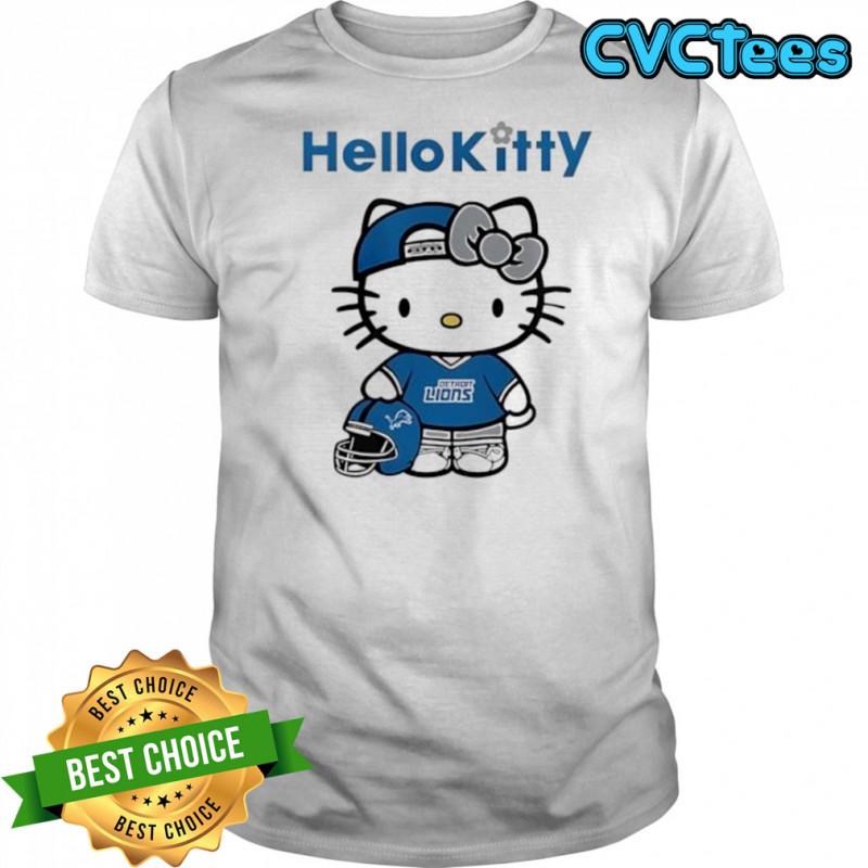 Detroit lions cat hello kitty 2025 shirt