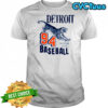 Detroit Motor City Baseball Tiger Graphic T Shirt