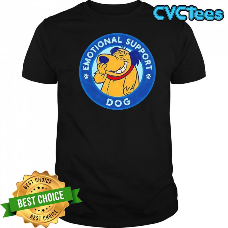 Emotional support dog logo graphic shirt