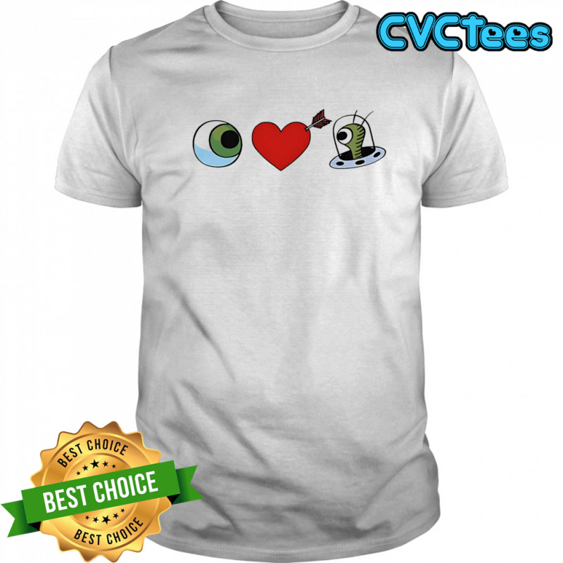 Eye Heart UFO Bizarro shirt