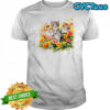 Floral Vintage Aesthetic Painted Kittens Cat Lover Flower shirt