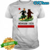 Gavin Newsom Bear surfing California flag Bear 2028 political shirt
