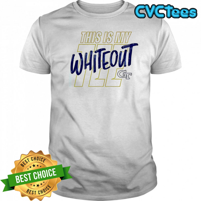 Georgia Tech Yellow Jackets This is my tee whiteout shirt