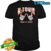H-town hand skeleton hold it down Houston Astros shirt